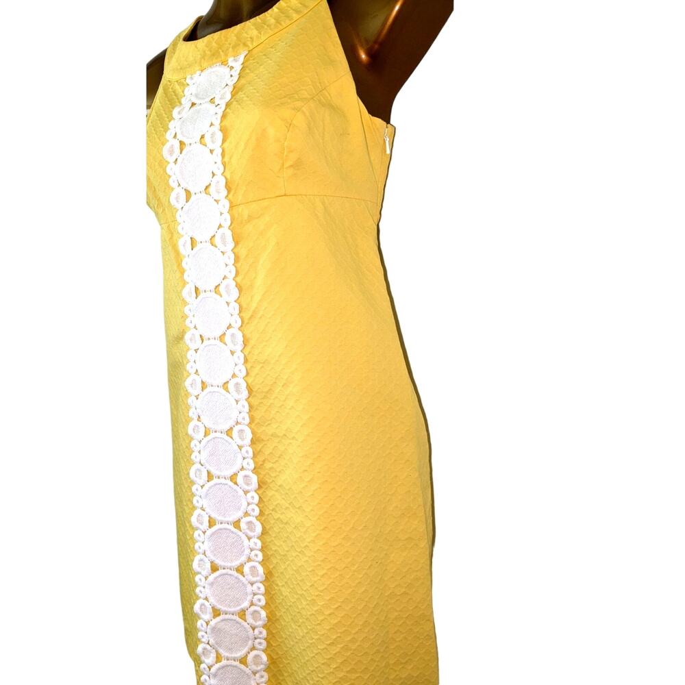 Lilly Pulitzer Sz 2 JACQUELINE SUNGLOW YELLOW Shift Dress EUC - Picture 3 of 9